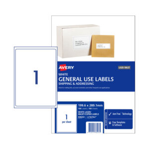 Gen Label L7167GU1Up Bx100