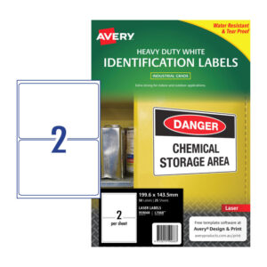 Laser Label HD L7068 2Up Pack of 25