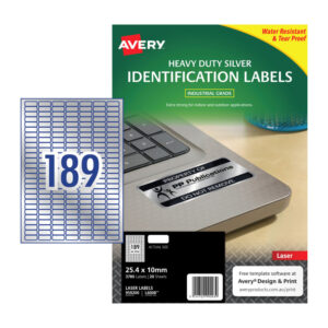 LaserLabel Slv L6008 189Up Pack of 20