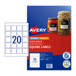 Label Square L7124 20Up Pack of 10