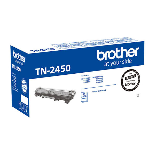 TN-2450 Mono Laser Toner- Standard  HL-L2350DW/L2375DW/2395DW/MFC-L2710DW/2713DW/2730DW/2750DW up to 3 000 pages