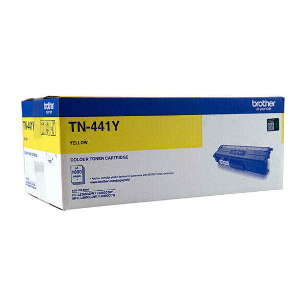 TN-441Y Colour Laser Toner - Yellow Standard Cartridge - HL-L8260CDN/8360CDW MFC-L8690CDW/L8900CDW - 1 800 Pages