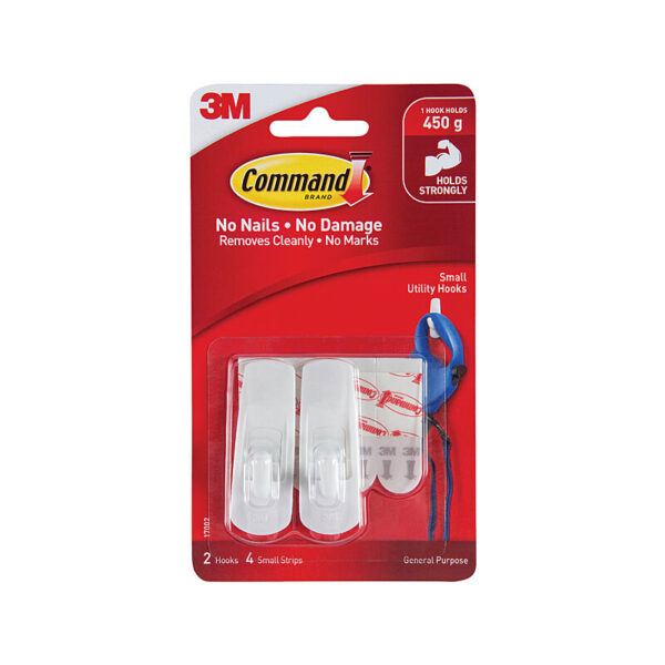 COMMAND Hook 17002ANZ Small Pack of 2 Box of 6