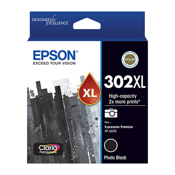 302XL Photo Black Ink Cartridge