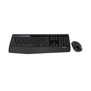 MK345 Wireless Keyboard & Mouse Combo Full Size 12 Media Key Long Battery Life Comfortable