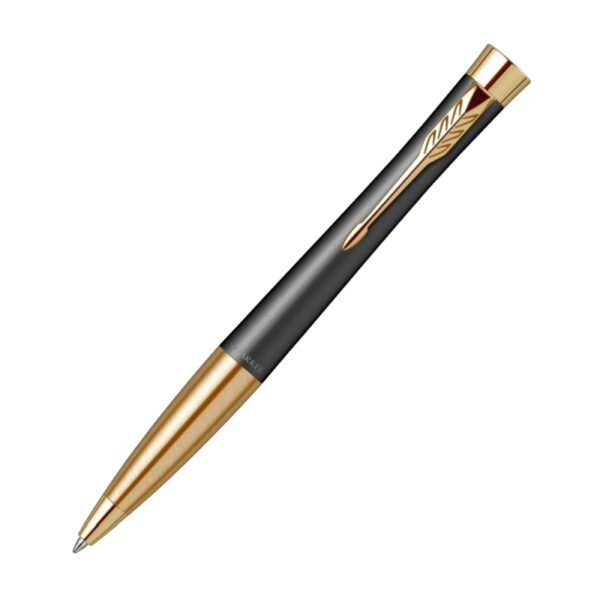 Urban Twist Ballpoint Pen - Black with Gold Trim