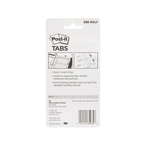 Tab 686-RALY VP Pack of 4 Box of 6