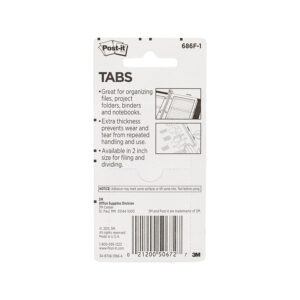 Tabs 686F-1 Pack of 24 Box of 6