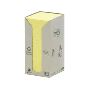 Note 654-1T 76x76 Ylw Pack of 16