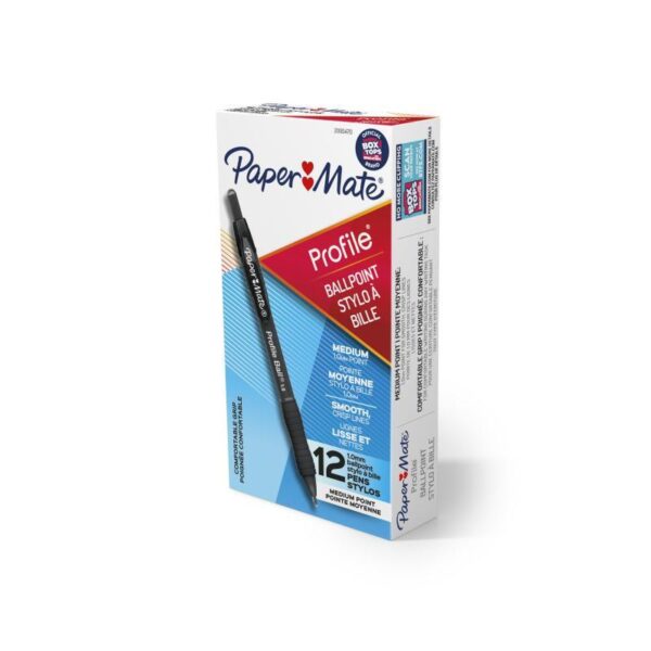 Profile Ball Pen 1.0mm Black Box of 12