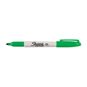 Permanent Marker Fine Point Green UPC Box of 12