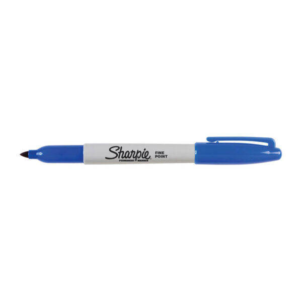 Permanent Marker Fine Point Blue Box of 12