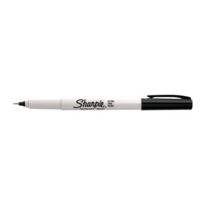 Ultra Fine Point Permanent Marker Black Box of 12