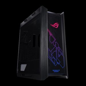 GX601 ROG STRIX HELIOS RGB ATX/EATX Black Mid-Tower Gaming Case With Handle  3 Tempered Glass Panels  4 Preinstalled Fans 3x140mm 1x140mm