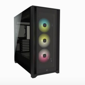 5000X RGB TG E-ATX  ATX  USB Type-C  3x 120mm TGB Front  Radiator 360mm. 7+2 PCI  4x 2.5' SSD  2x 3.5' HDD. VGA 420mm. Black Tower Case