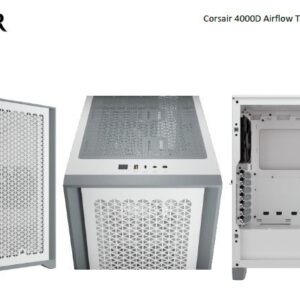 Carbide Series 4000D Airflow ATX Tempered Glass White  2x 120mm Fans pre-installed. USB 3.0 x 2  Audio I/O. Case NDA Sep 16