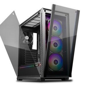 MATREXX 70 ADD-RGB 3F Full Sized Tempered Glass ARGB Case  3 Preinstalled ARGB Fans