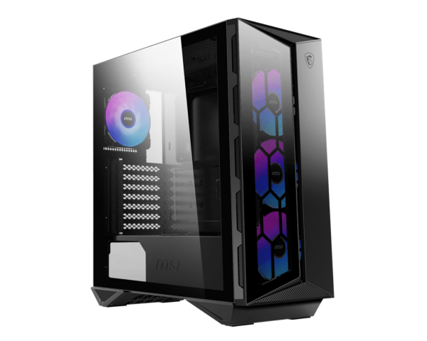 MSI MPG GUNGNIR 110R Mid-Tower Case  Supports ATX / M-ATX / Mini ITX  2x USB 3.2  1x USB-C  1x HD Audio  1x Mic  ATX Power Supply