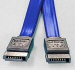 SATA 3.0 Data Cable 0.5m / 50cm Male to Male Straight 180 to 180 Degree 26AWG Blue CBAT-SATA3-180D