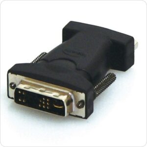 DVI-M to VGA-F Adapter DVI17M to VGA HD15F Adapter - DVI 17M (ANALOGUE) TO VGA HD15F