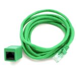 RJ45 Male to Female Cat5e Network/ Ethernet Cable 2m Green - Standard network extension cable