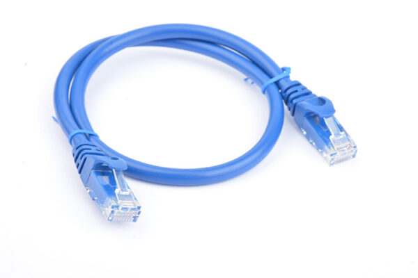 Cat6a UTP Ethernet Cable 25cm Snagless Blue