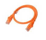 Cat6a UTP Ethernet Cable 25cm Snagless Orange