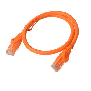 Cat6a UTP Ethernet Cable 25cm Snagless Orange