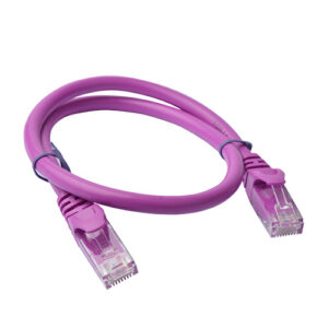 Cat6a UTP Ethernet Cable 25cm Snagless Purple