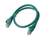 Cat6a UTP Ethernet Cable  Snagless  - Green 0.5M