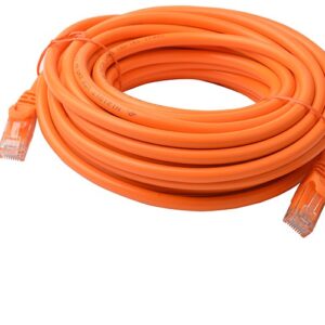 Cat6a UTP Ethernet Cable 10m Snagless Orange