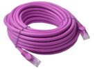 Cat6a UTP Ethernet Cable 10m Snagless Purple