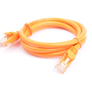 Cat6a UTP Ethernet Cable 1m Snagless Orange