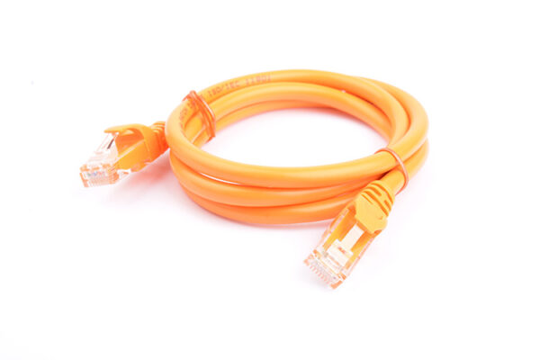 Cat6a UTP Ethernet Cable 1m Snagless Orange