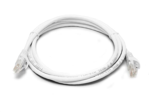 Cat6a UTP Ethernet Cable 1m Snagless White