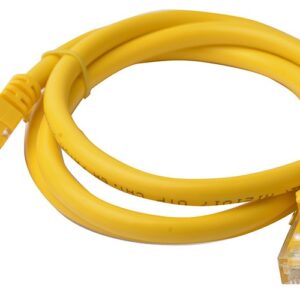 Cat6a UTP Ethernet Cable 1m Snagless Yellow