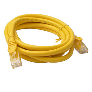 Cat6a UTP Ethernet Cable 2m Snagless Yellow