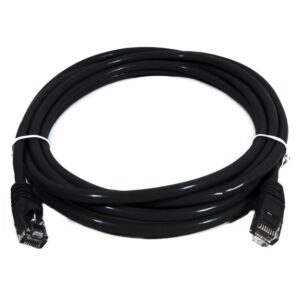 Cat6a UTP Ethernet Cable  Snagless Black