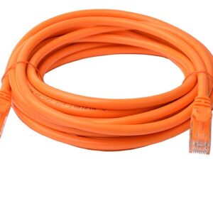 Cat6a UTP Ethernet Cable 5m Snagless Orange