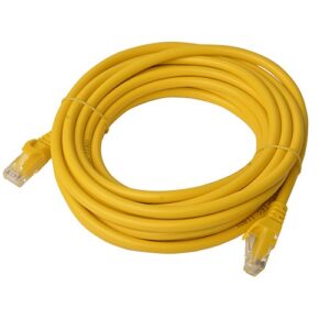 Cat6a UTP Ethernet Cable 5m Snagless Yellow