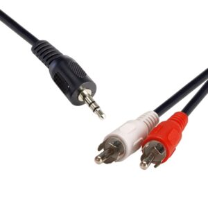 3.5 Streo Plug to 2 x RCA Plug 2m