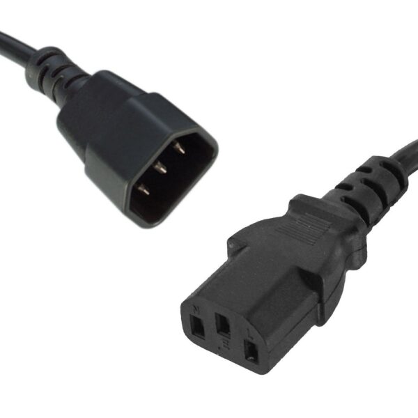 Power Cable Extension 1.8m IEC-C14 to IEC-C13 Male to Female