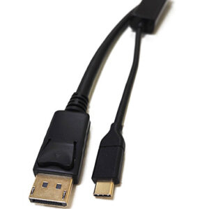 USB Type-C to Display Port DP Adapter 2m Male to Male Black