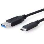 USB 3.1 Cable 1m Type-C to A Male to Male Black 10Gbps