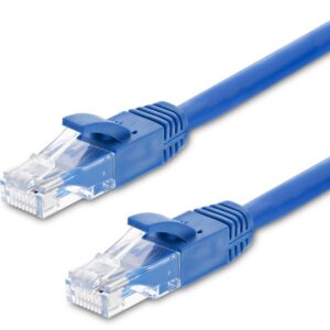 CAT6 Cable 0.25m / 25cm - Blue Color Premium RJ45 Ethernet Network LAN UTP Patch Cord 26AWG