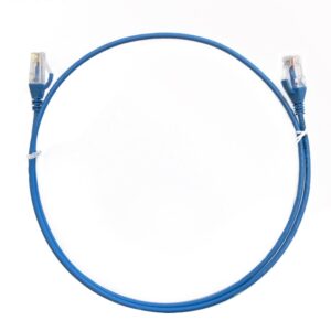 CAT6 Ultra Thin Slim Cable 10m - Blue Color Premium RJ45 Ethernet Network LAN UTP Patch Cord 26AWG