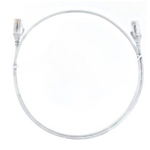 CAT6 Ultra Thin Slim Cable 15m - White Color Premium RJ45 Ethernet Network LAN UTP Patch Cord 26AWG