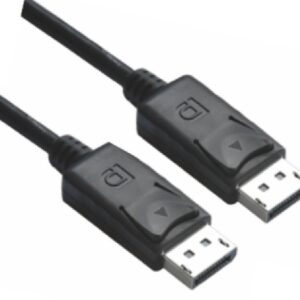 DisplayPort DP Cable 2m - 20 pins Male to Male 1.2V 30AWG Gold Plated Assembly type Black PVC Jacket RoHS CB8W-RC-DP2