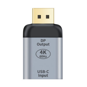 USB-C to DP DisplayPort Female to Male Adapter support 4K@60Hz Aluminum shell Gold plating for Windows Android Mac OS