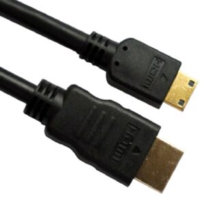 Mini HDMI to HDMI Cable 1m with Ethernet 1.4V 3D HD 1080p 9pin Male Type A to 19P Male Type C 30AWG for Tablet Smart Phone